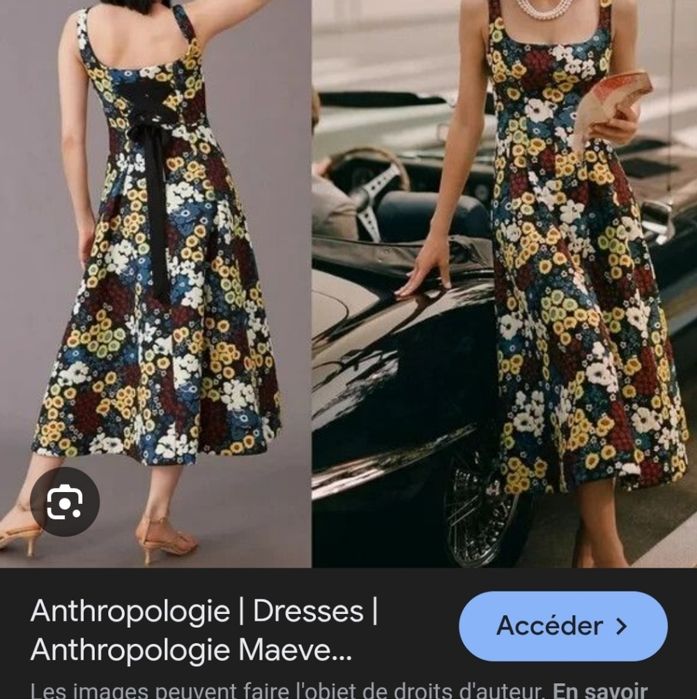 Anthropologie Jacquard Corset Midi Dress